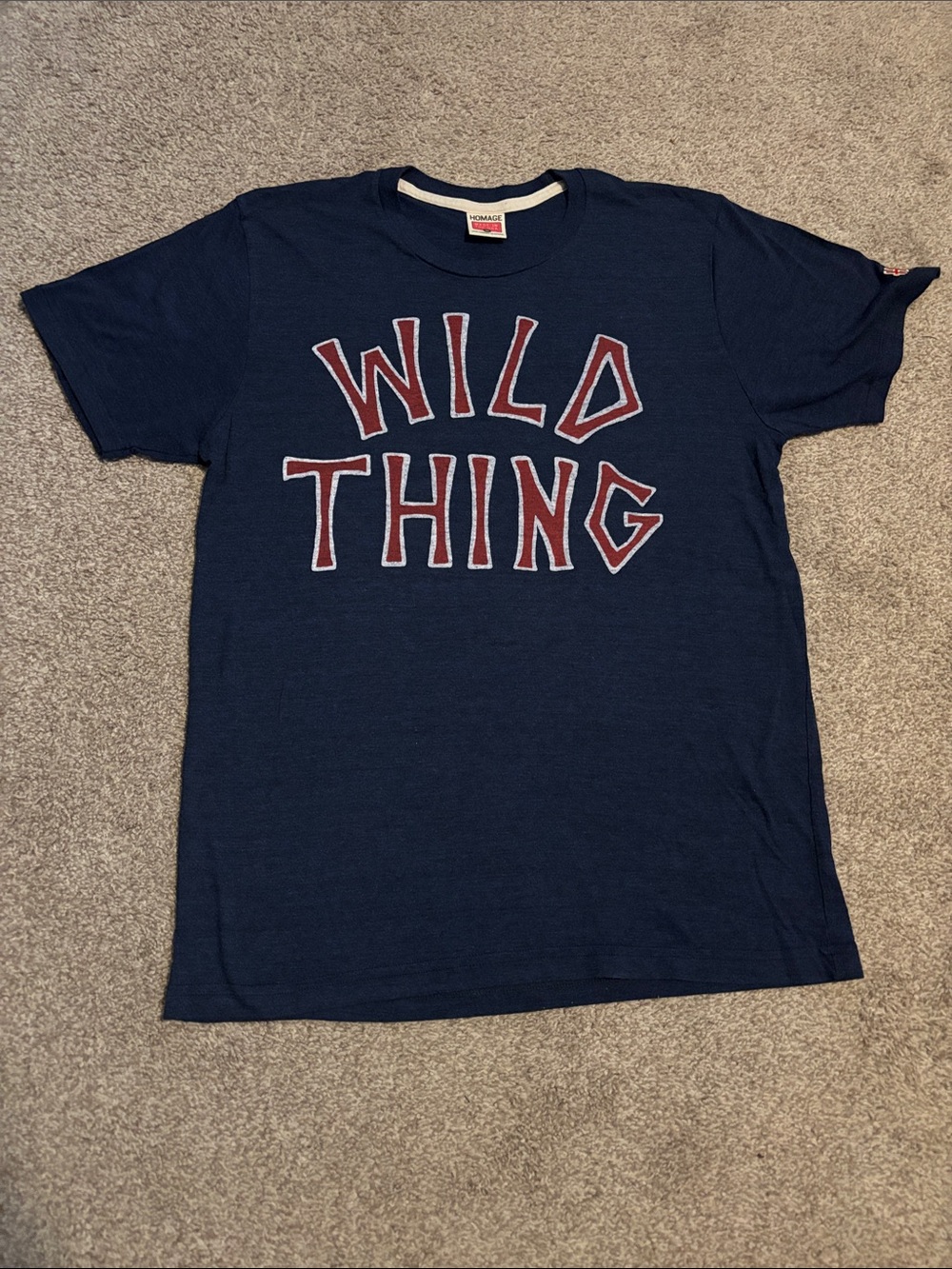 Old School Homage Major League Cleveland Wild Thing tee - Picture 1 of 4